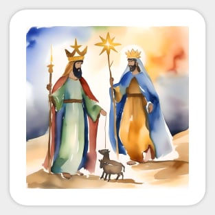 Epiphany or Three Kings Day - January 6 - Watercolors & Pen Sticker